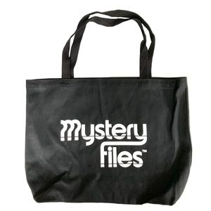 Mystery Files Tote Bag from Ghost Files Black Tote. NEW never used